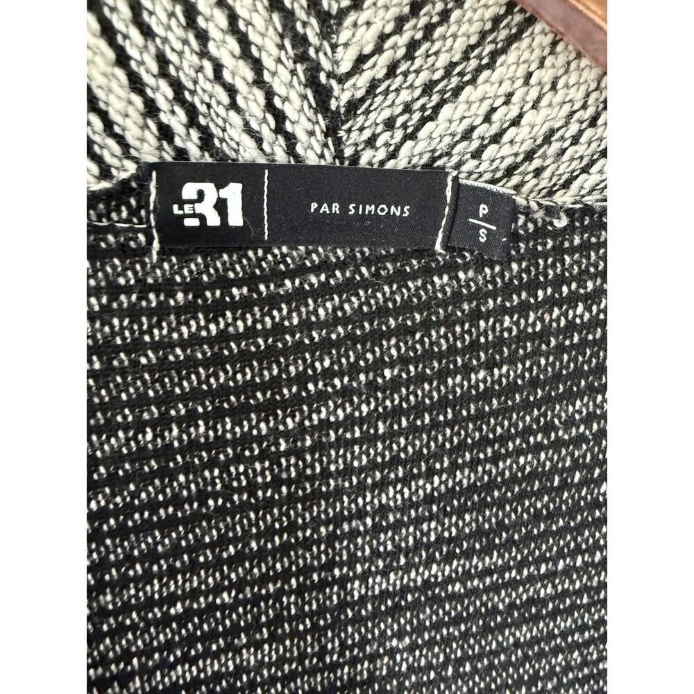 Par Simmons Len21 Jacket Womens Asymmetrical Lagenlook Black White PS Career - Picture 4 of 7